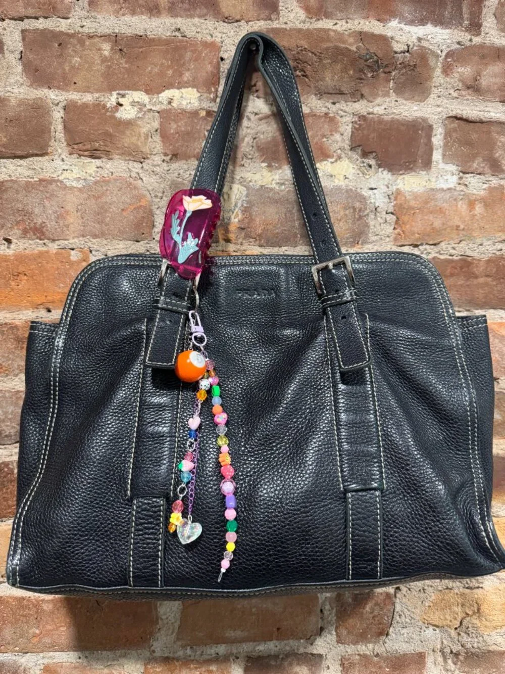 THE GEMINI CRYSTAL HEART BAG CHARM